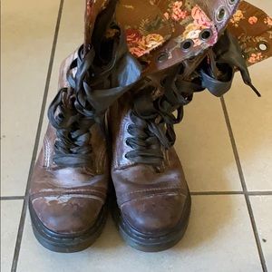 Distressed Doc Martin boots